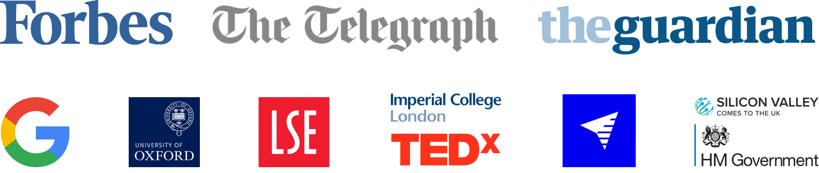 Featured in or spoken at Google, Oxford, LSE, TEDx, the European Union and HM Government